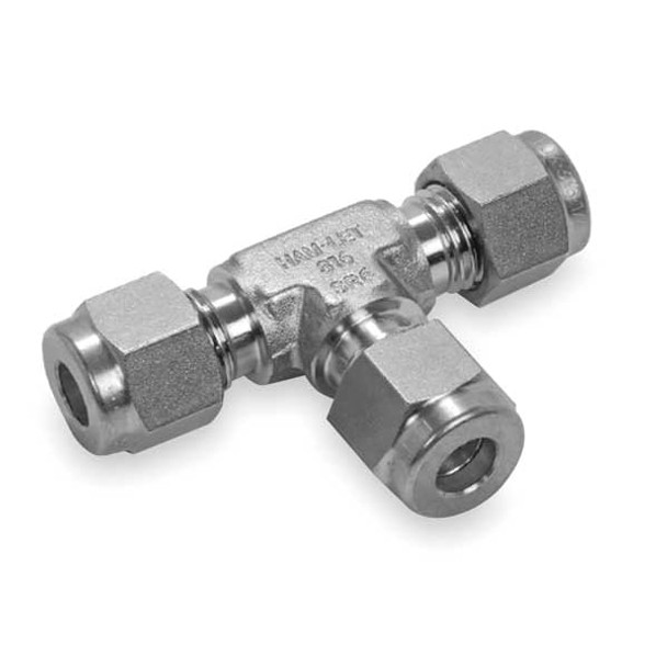 Ham-Let 1/2" Compression 316 SS Union Tee 764L   SS 1/2
