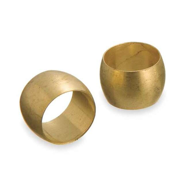 Weatherhead Ferrule, Brass, 3/8 in,PK10 1360X6