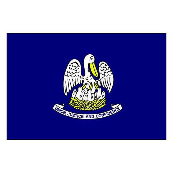 Annin Flagmakers Louisiana State Flag,3x5 Ft 142160