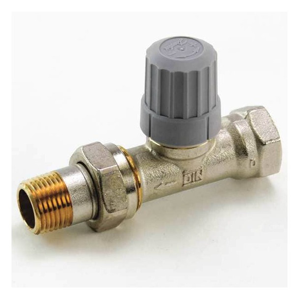 Danfoss StraightValve,Silver,Brass,1inH,1inW 013G-8015
