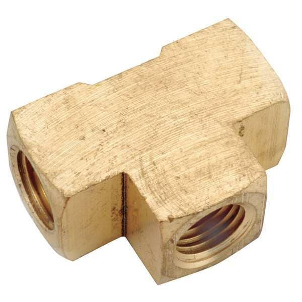 Tee Brass Tee, 1/2 in Female NPT X 1/2 in Female NPT