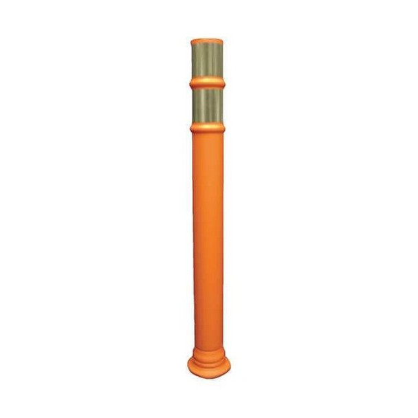 Delineator Post, LDPE, High-Intensity Prismatic, 45 in Height, 12 lb, Orange