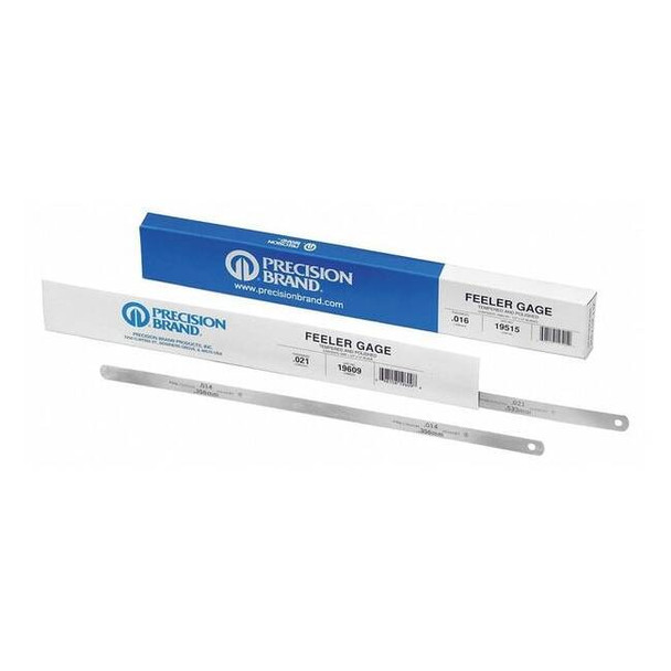 Precision Brand Feeler Gauge,0.0080x12 L,PK12 19335