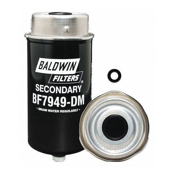 Baldwin Filters Fuel Filter, 7 11/32 in Length,3 5/16 in Outside Dia BF7949-DM