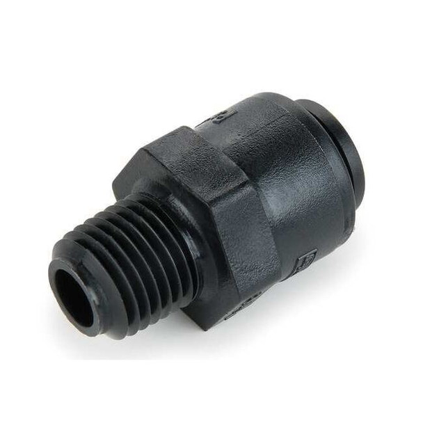 Parker 3/8" Push x 1/4" MNPT Kynar Check Valve FB6MCVC4-HBLK-05
