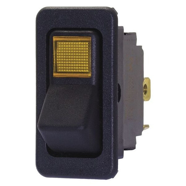 Eaton LightedRockerSwitch,Black,Off/MomentOn 8005K35N113V42