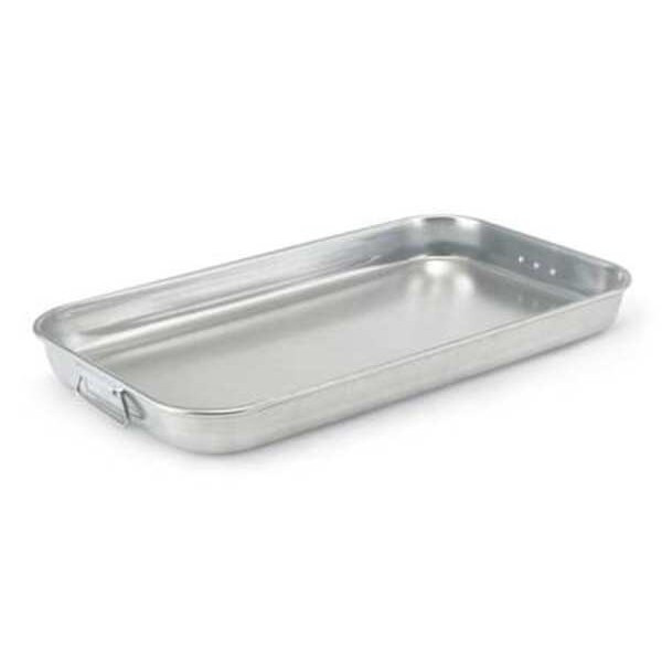 Satin Aluminum Bake and Roast Pan with Handles, 22-7/8" W x 13-1/2" L x 2" D