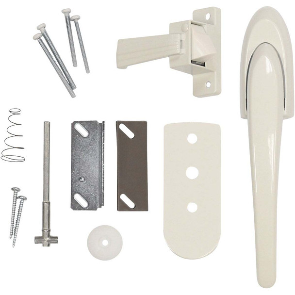 Larson Euro White Storm Door Lift Latch CH4010301