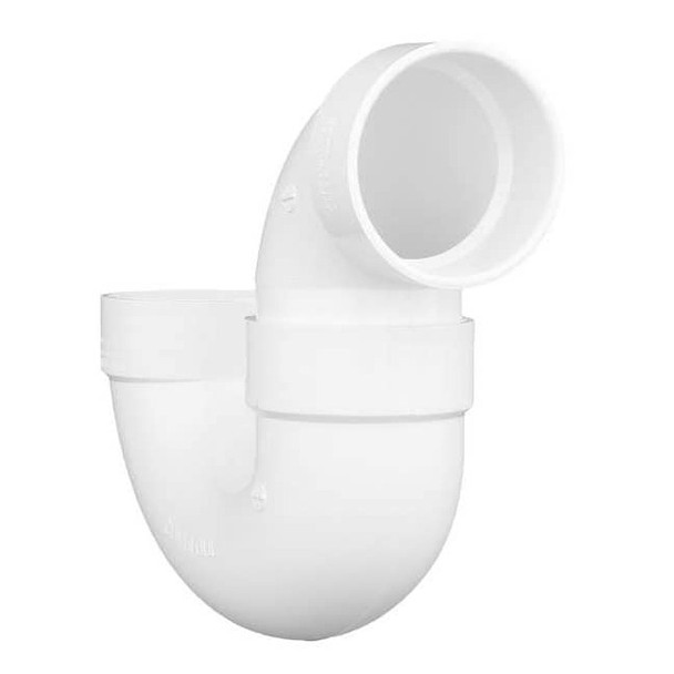 Manufacturer Varies PVC, White Finish, P-Trap with Solvent Weld Joint 05231