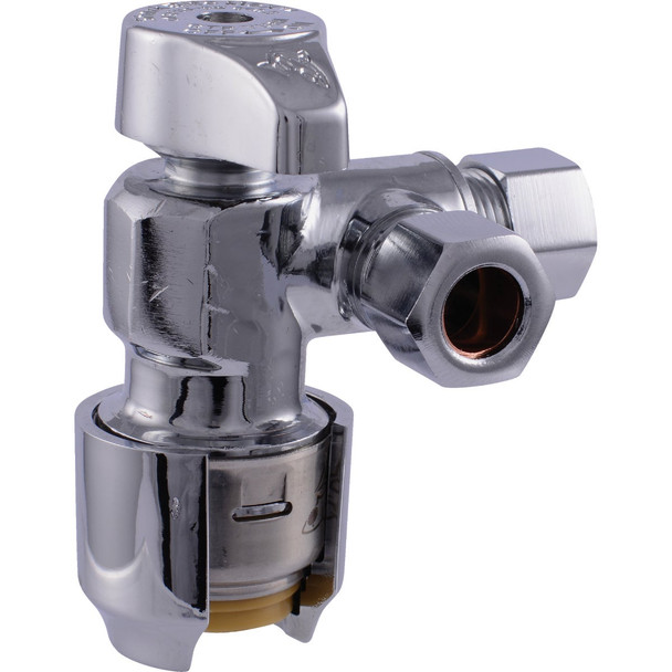 SHARKBITE 1/2x3/8x3/8 Angle Valve UR25558