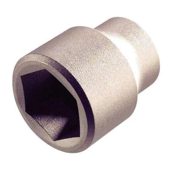3/8 in Drive, 3/4" SAE, Socket, 6 Points,  Almn Brz, Natural, 3/4 in