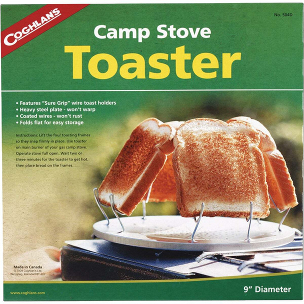Coghlans 4-Slice Steel Camp Stove Toaster 504D
