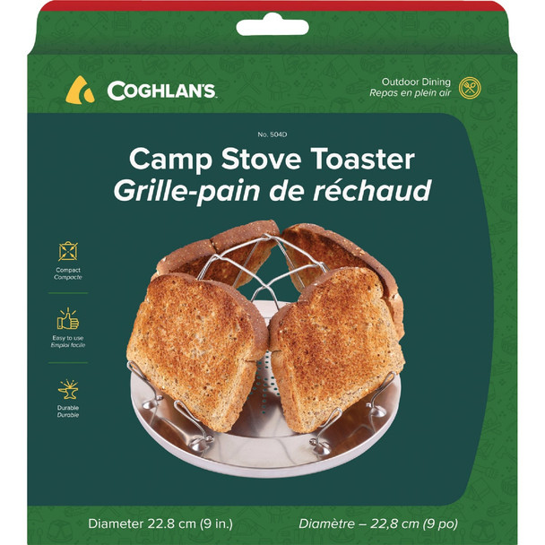 Coghlans 4-Slice Steel Camp Stove Toaster 504D