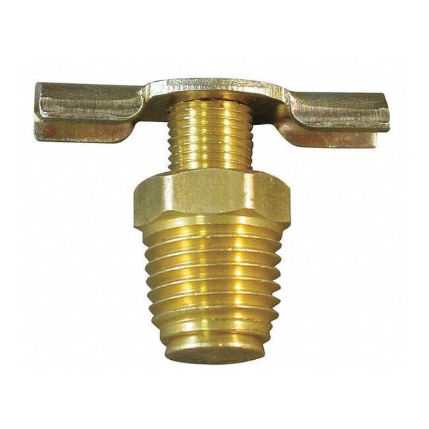 Weatherhead Drain Cock,Brass,MNPT,1/4 In 6D910