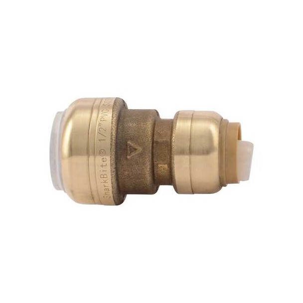 Sharkbite 1/2" Push-to-Connect Brass Transition Coupling UIP4008