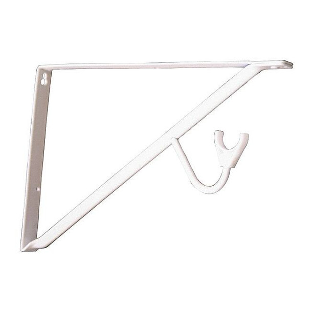 John Sterling WHT Large Hvy Duty Shelf and Rod Brkt RP-0496-WT