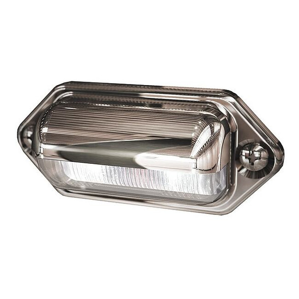 Ecco License Plate Light,LED,2-1/16" L,Silver EW0206