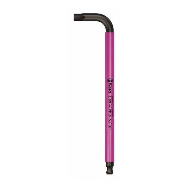 Plain L Key Hex Key, 5/16 in Tip Size, 7 11/16 in Long, 7 11/16 in Short