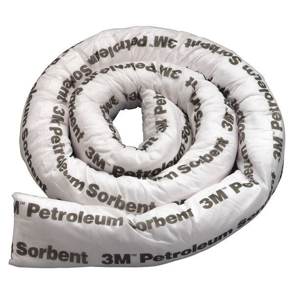 3m Absorbent Boom,Petrleum,8 ft. L,PK6 T-8
