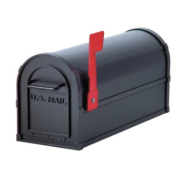 Salsbury Industries Mailbox, Black, Powder Coated, 1 Doors, Pedestal 4850BLK