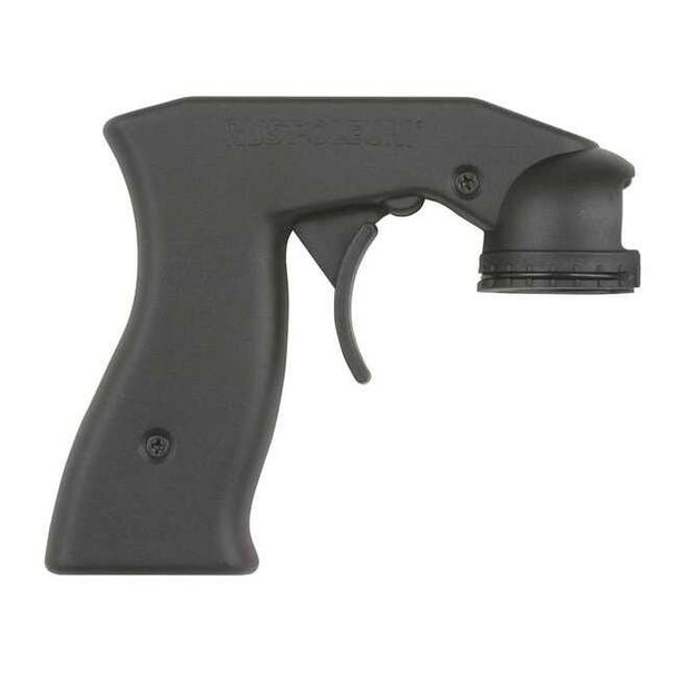 Spray Can Grip, 4 1/2 in Lg, 1 1/2 in Wd, Black, Aerosol Spray Can