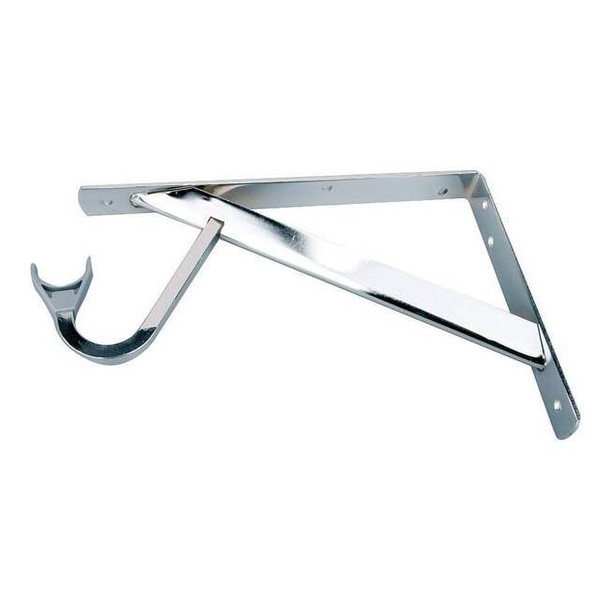 John Sterling Shelf and Rod Bracket,Steel,Chrome RP-0495-CH