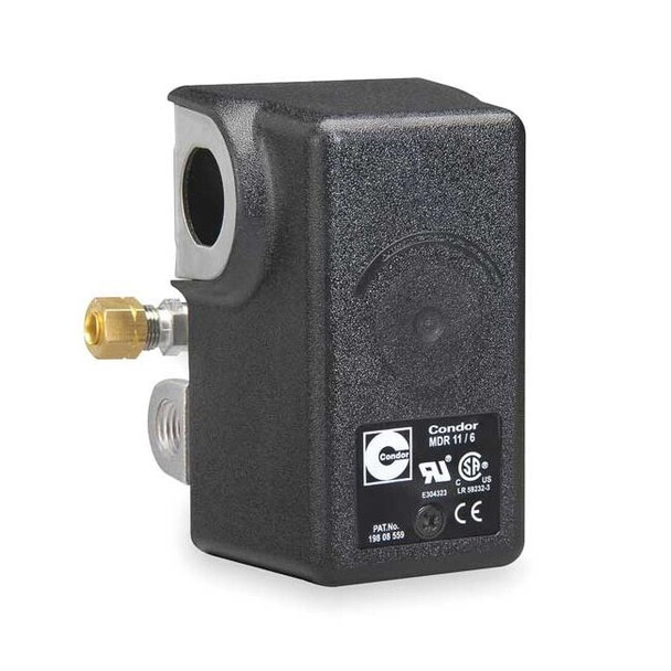 Pressure Switch, Standard, DPST, 4 Ports, 1/4" FNPT, 50 to 200 psi Range