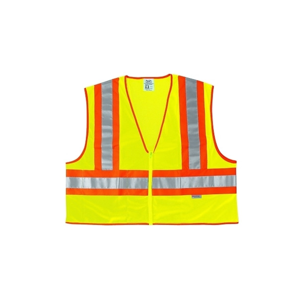 Luminator Class II Safety Vests, Large, Lime