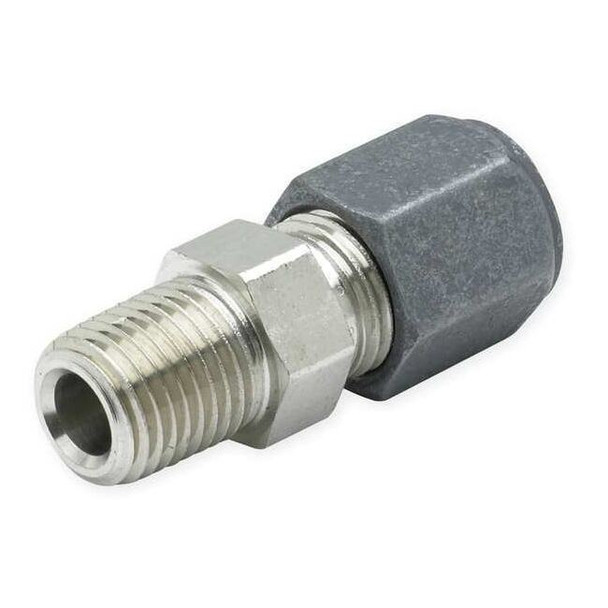 Parker 1/4" x 3/8" Compression x MNPT SS Male Connector 6 FBU-SS