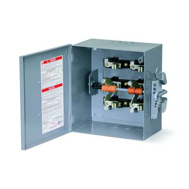 Square D Nonfusible, Safety Switch, Heavy Duty, 240 V, 2PDT, NEMA 1 92251