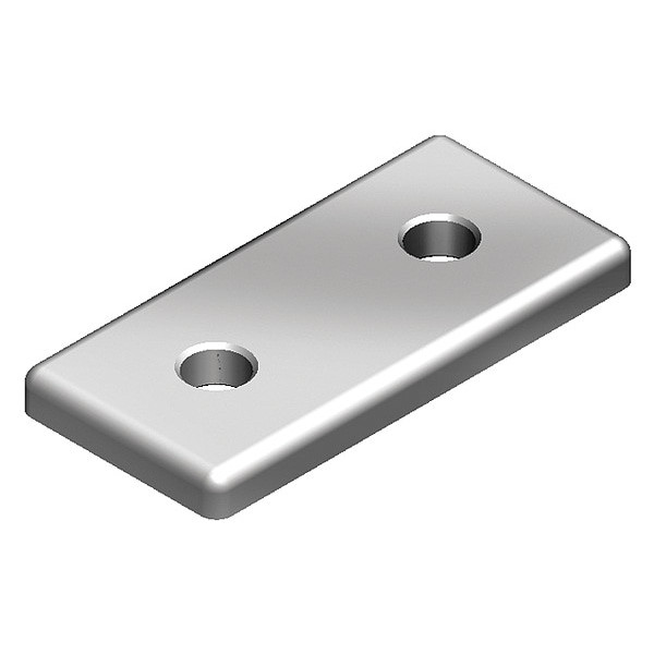 Fath JoiningPlate,Aluminum,Gray,6mm,36mm 093VA4080