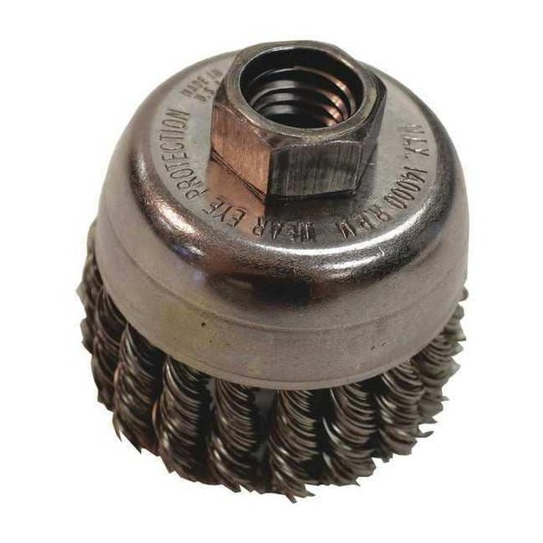 Makita 2-3/4" Knot Wire Cup Brush, Stainless, 5/8"-11 A-98435