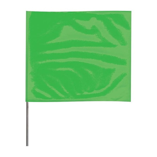 Marking Flag, Vinyl, 36" Wire Staff, Solid, 36" L., 100 PK