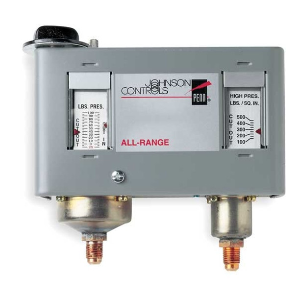Johnson Controls Dual Pressure Control, Differential,SPDT P170SA-1C