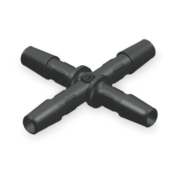 Eldon James Cross,HDPE,Barbed1/8",1/8",1/8",1/8,PK10 X0-2HDPE