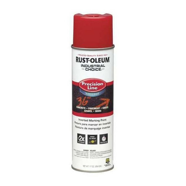 Rust-Oleum Precision Line Marking Paint, 20 oz, Safety Red, Water -Based 203038