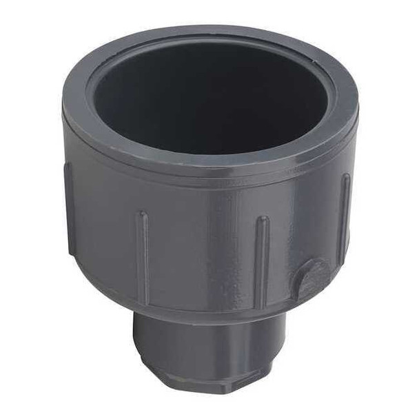 PVC Reducing Coupling, Socket x Socket, 2 in x 1/2 in Pipe Size