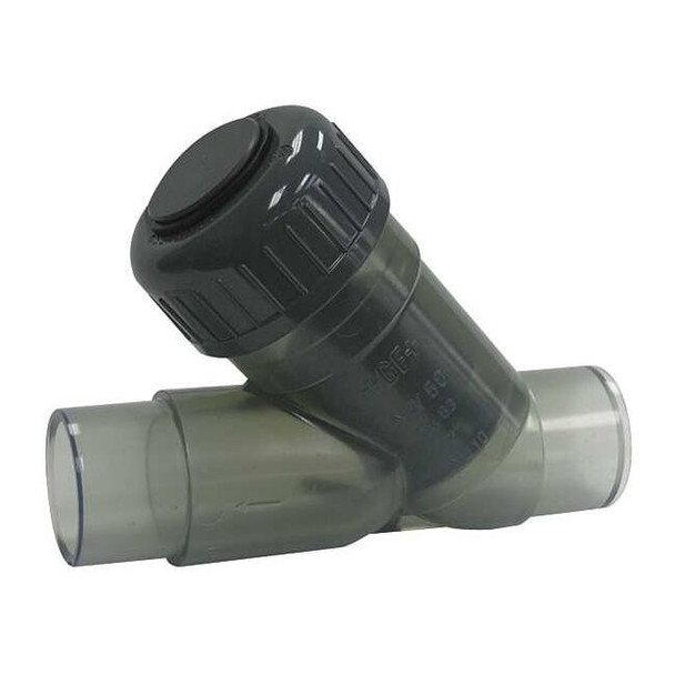 Gf Piping Systems 2" Spigot PVC Y Check Valve 192304011