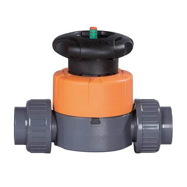 Georg Fischer Diaphragm Valve,2-Way,3/4 In,Socket/Thrd 161514613