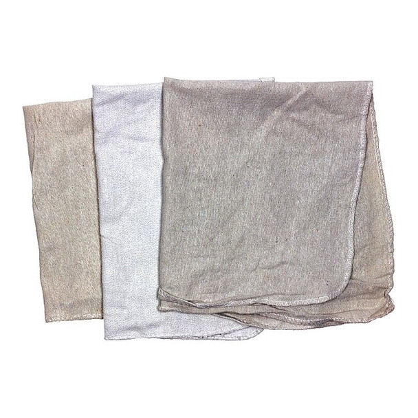 Recycled Cotton Flannel Cloth Rag 50 lb. Varies Sizes, White