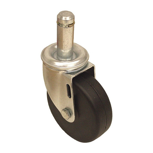 Manufacturer Varies Stem Caster,150 lb. Load,Black Wheel P12S-R050D-SG7