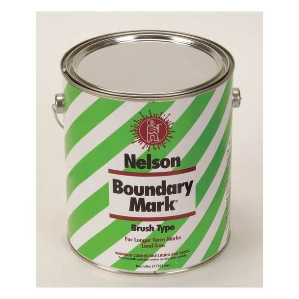 Nelson Paint Boundary Marking Paint, 1 gal., White, Water -Based 29 5 GL WHITE