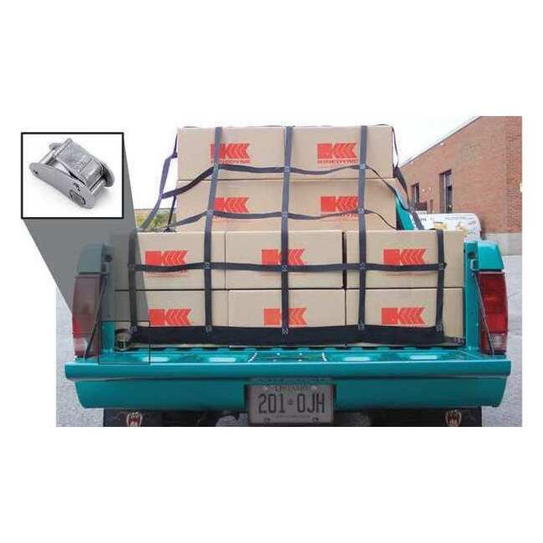 Kinedyne Pick Up Truck Net,Black,8 ft L,12 ft W CN390GRA