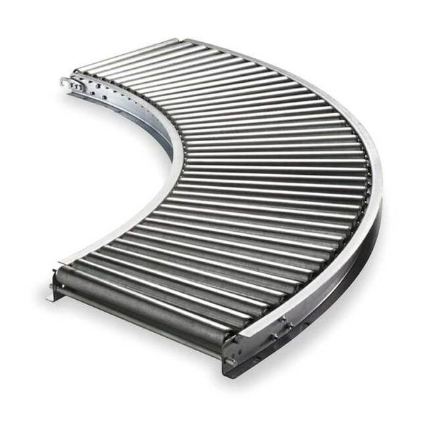 Ashland Conveyor Roller Conveyor,90 Curve, 16BF 11F90EG15B16