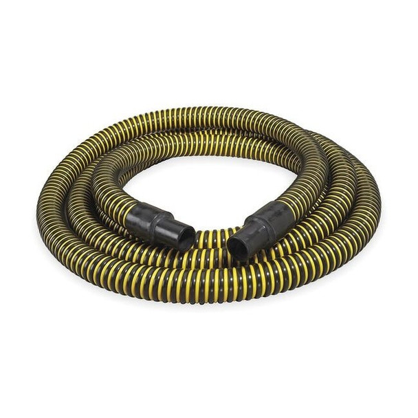 1-1/2" ID x 20 ft PE Discharge & Suction Hose BK/YL