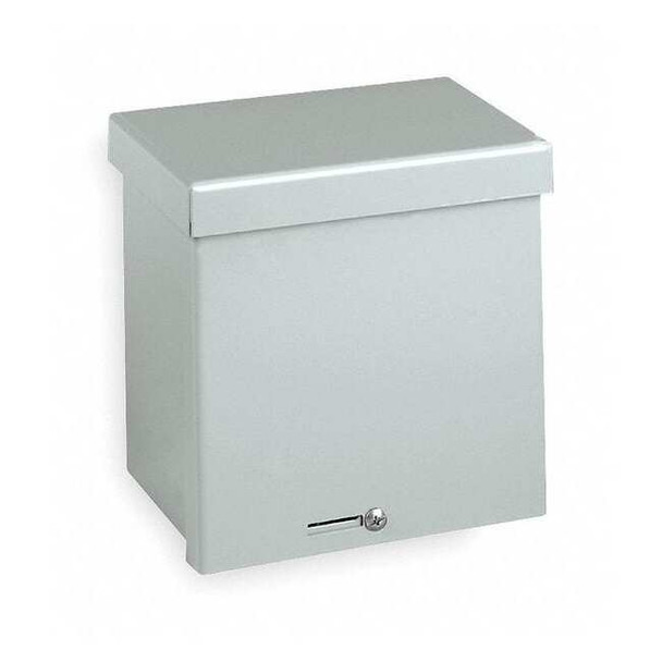 Padlockable Hasp Electrical Enclosures, 15 in H, 4 in D, 12 in W, 3R, Steel