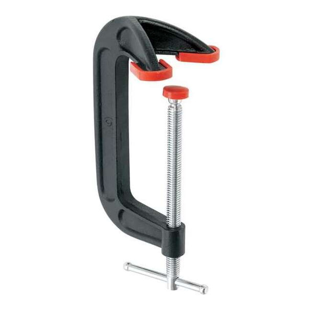 Bessey Dbl Anvil C-Clamp, 6", Iron, Light, 1200 lb. DHCC-6