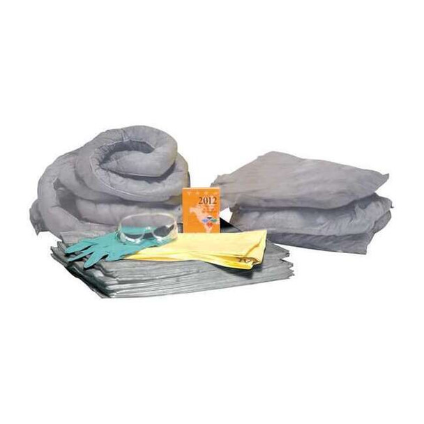 Spill Kit Refill, 29 gal Volume Absorbed per Kit, 30 gal Capacity, Refill