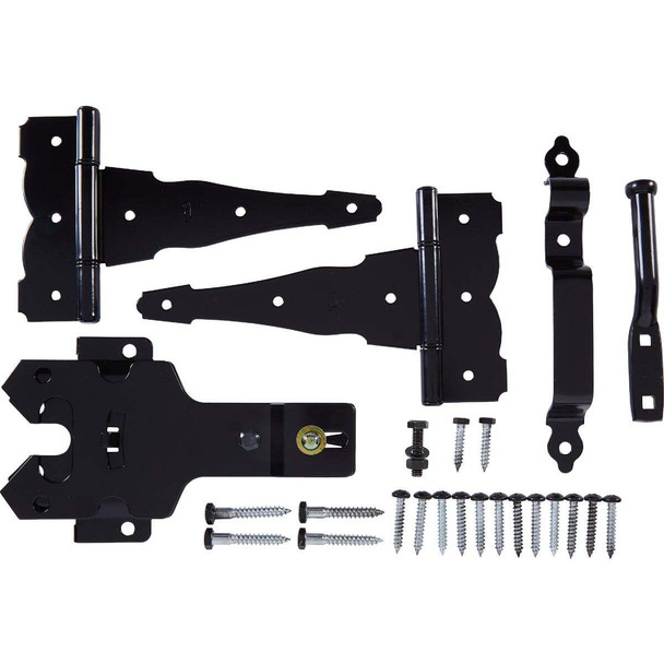 National Hardware Deluxe Latch Decorative T-Hinge Gate Kit N109-308