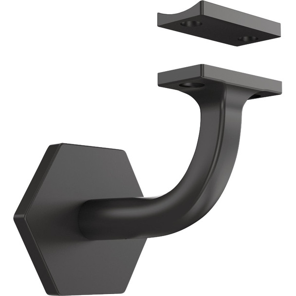 National Hardware Powell 3 In. Matte Black Handrail Bracket N830-533